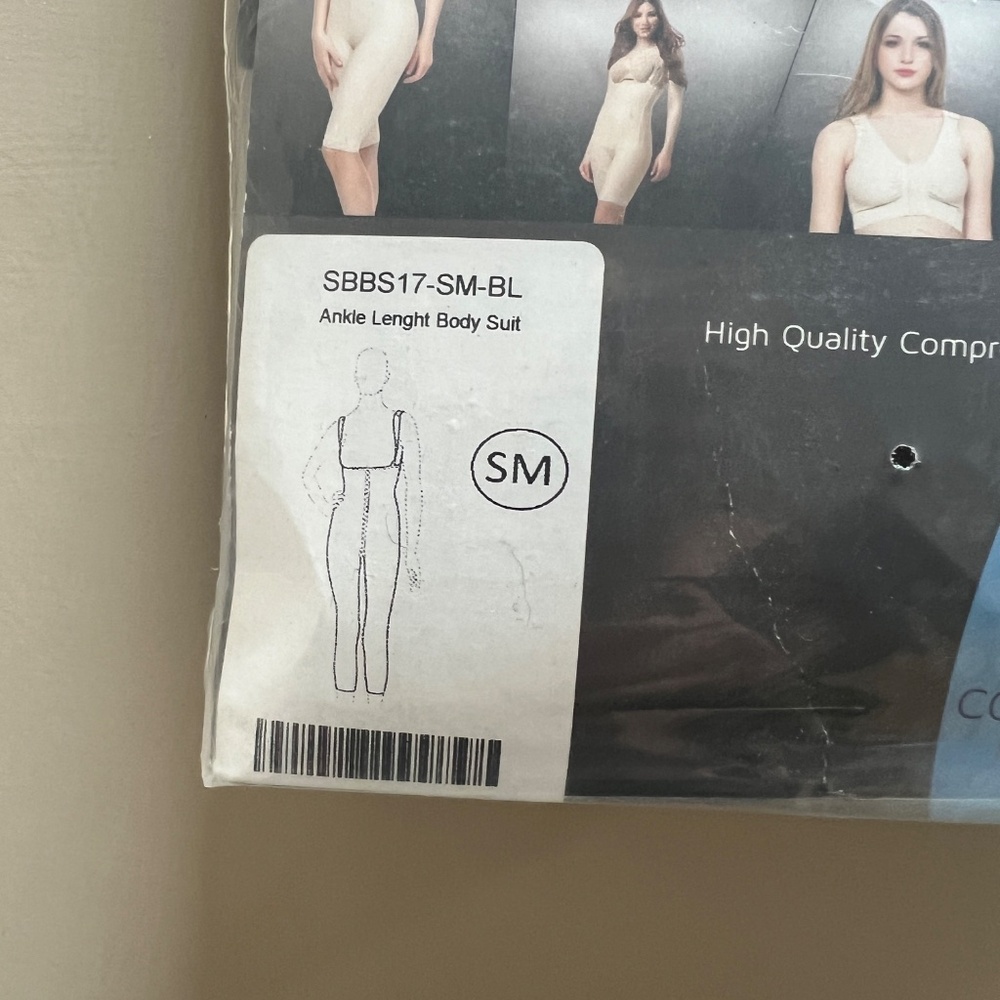 🌻NEW ISAVELA BLACK High Back Ankle Length Compression Bodysuit Size Small - Picture 8 of 10